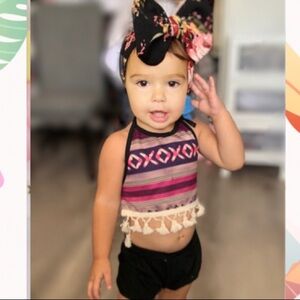 Boho infant toddler outfit